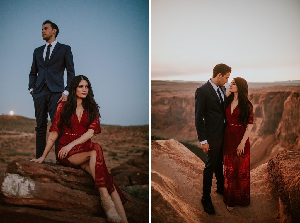 Arizona desert engagement session