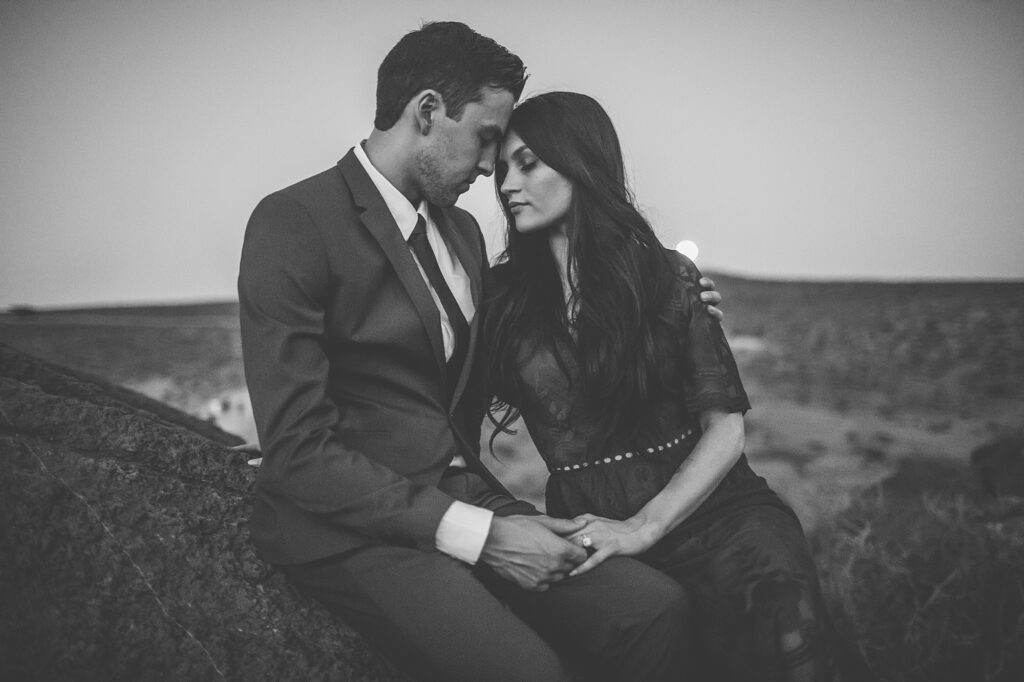 Arizona desert engagement session